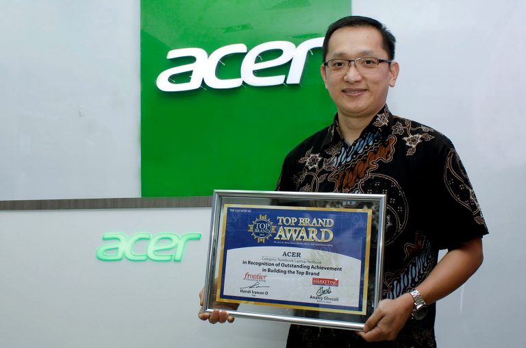 acer mendapatkan top brand award