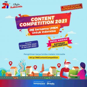 Lomba blog JNE Content Competition 2021 Kompasiana diperpanjang