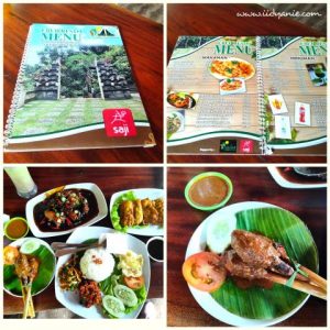 Menu makanan di Ubud Resto T-Garden Medan
