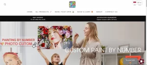 Custom paint by number homepage