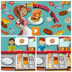 Game burger time pasar malam di websiter culinary