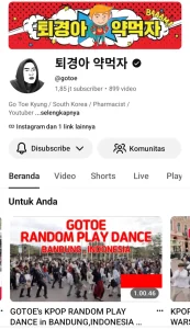 GoToe Youtuber tentang konten Kpop RPD