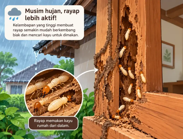 Rayap di mesin hujan daerah pesisir